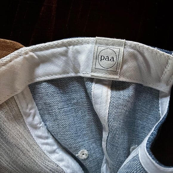PAA - Denim and Suede Adjustable Hat - Picture 4 of 5